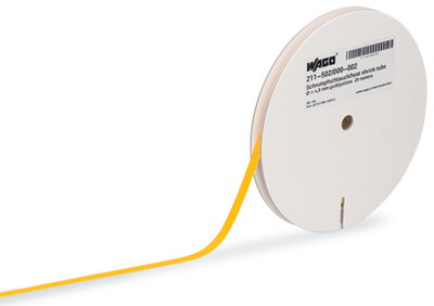 Schrumpfschlauch für Smart Printer Ungeschrumpfter Durchmesser 6,4 mm gelb