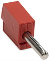 Bananenstecker für Buchsendurchmesser 4 mm rot