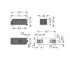 SMD-Leiterplattenklemme 0,5 mm² Rastermaß 3 mm schwarz