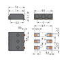 SMD-Leiterplattenklemme 0,5 mm² Rastermaß 3 mm schwarz