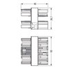 3-fach-Verteiler 5-polig Kod. B grau