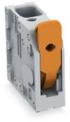 Leiterplattenklemme Hebel 6 mm² grau