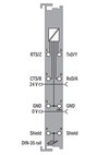 Serielle Schnittstelle RS-232/485 Extrem dunkelgrau