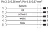 CANopen-/DeviceNet-Leitung M12A-Buchse  axial 5-polig violett