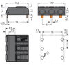 THR-Leiterplattenklemme Drücker 1,5 mm² schwarz