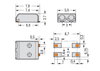 SMD-Leiterplattenklemme 0,5 mm² Rastermaß 3 mm weiß