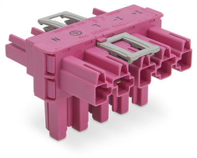 T-Verteiler 5-polig Kod. B pink