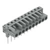 Federleiste für Reihenklemmen Stifte 0,6 x 1 mm abgewinkelt grau