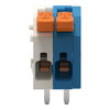 Leiterplattenklemme Hebel 1,5 mm² weiß/blau