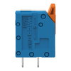Leiterplattenklemme Hebel 1,5 mm² weiß/blau