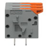 Leiterplattenklemme Hebel 1,5 mm² grau