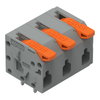 Leiterplattenklemme Hebel 1,5 mm² grau