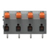 Leiterplattenklemme Hebel 1,5 mm² grau
