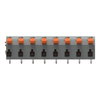 Leiterplattenklemme Hebel 1,5 mm² grau