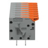 Leiterplattenklemme Hebel 1,5 mm² grau