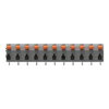 Leiterplattenklemme Hebel 1,5 mm² grau
