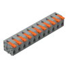 Leiterplattenklemme Hebel 1,5 mm² grau