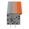 Leiterplattenklemme Hebel 1,5 mm² grau