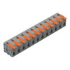 Leiterplattenklemme Hebel 1,5 mm² grau