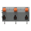 Leiterplattenklemme Hebel 1,5 mm² grau