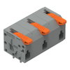 Leiterplattenklemme Hebel 1,5 mm² grau