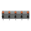 Leiterplattenklemme Hebel 1,5 mm² grau