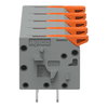Leiterplattenklemme Hebel 1,5 mm² grau