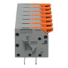 Leiterplattenklemme Hebel 1,5 mm² grau