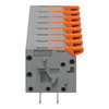 Leiterplattenklemme Hebel 1,5 mm² grau