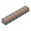 Leiterplattenklemme Hebel 1,5 mm² grau