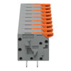 Leiterplattenklemme Hebel 1,5 mm² grau