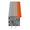 Leiterplattenklemme Hebel 1,5 mm² grau