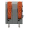 Leiterplattenklemme Hebel 1,5 mm² grau