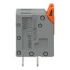 Leiterplattenklemme Hebel 1,5 mm² grau