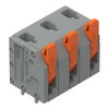 Leiterplattenklemme Hebel 1,5 mm² grau