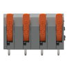 Leiterplattenklemme Hebel 1,5 mm² grau