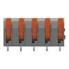 Leiterplattenklemme Hebel 1,5 mm² grau