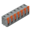 Leiterplattenklemme Hebel 1,5 mm² grau