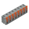 Leiterplattenklemme Hebel 1,5 mm² grau