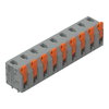 Leiterplattenklemme Hebel 1,5 mm² grau