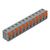 Leiterplattenklemme Hebel 1,5 mm² grau