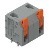 Leiterplattenklemme Hebel 1,5 mm² grau