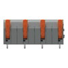 Leiterplattenklemme Hebel 1,5 mm² grau