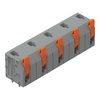 Leiterplattenklemme Hebel 1,5 mm² grau