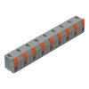 Leiterplattenklemme Hebel 1,5 mm² grau