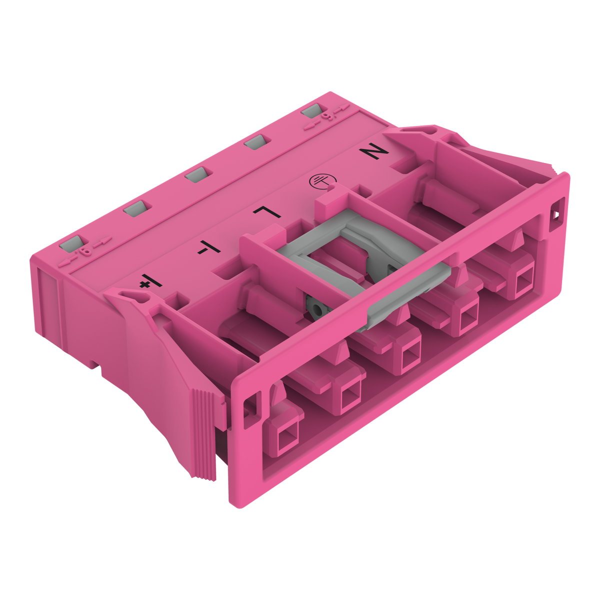 Snap-In-Buchse 5-polig Kod. B pink – Bild 2 von 4