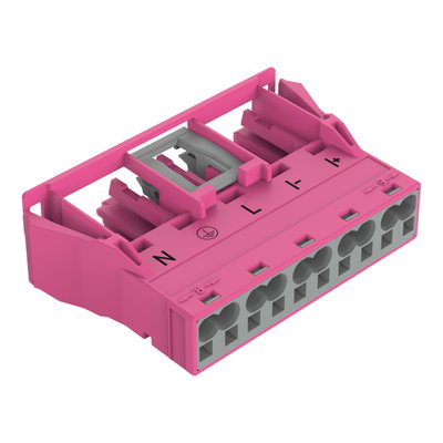 Snap-In-Buchse 5-polig Kod. B pink