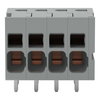 Leiterplattenklemme 4 mm² Rastermaß 5 mm grau