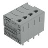 Leiterplattenklemme 4 mm² Rastermaß 5 mm grau