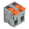 Leiterplattenklemme Hebel 6 mm² grau